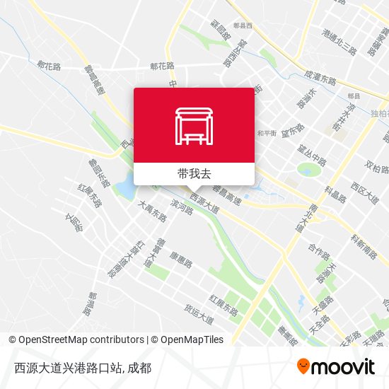 西源大道兴港路口站地图