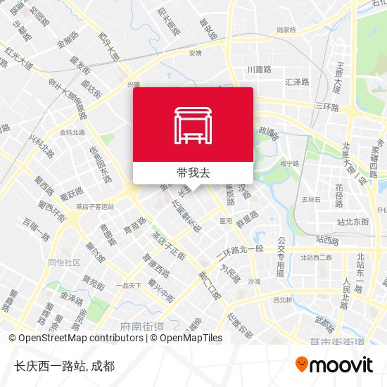 长庆西一路站地图