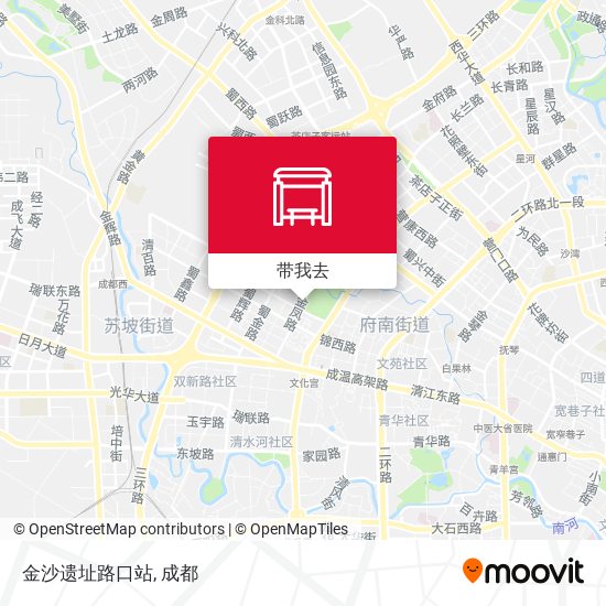 金沙遗址路口站地图