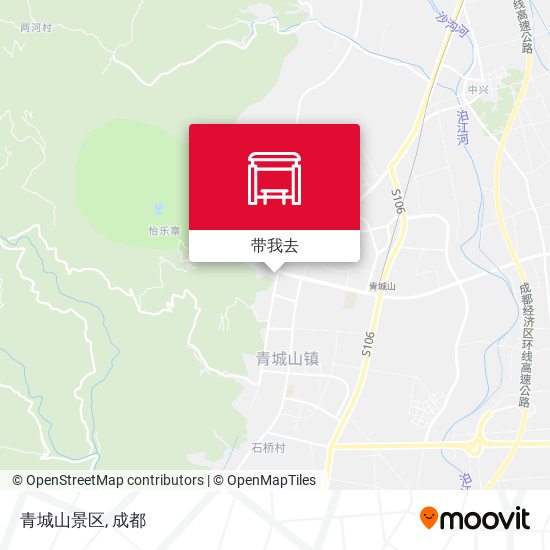 青城山景区地图