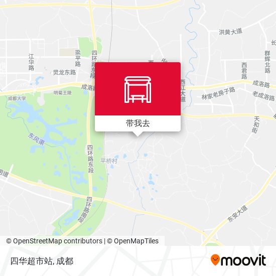 四华超市站地图
