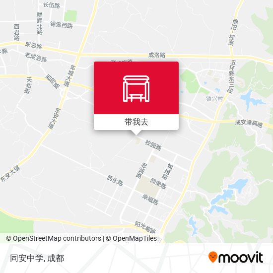 同安中学地图