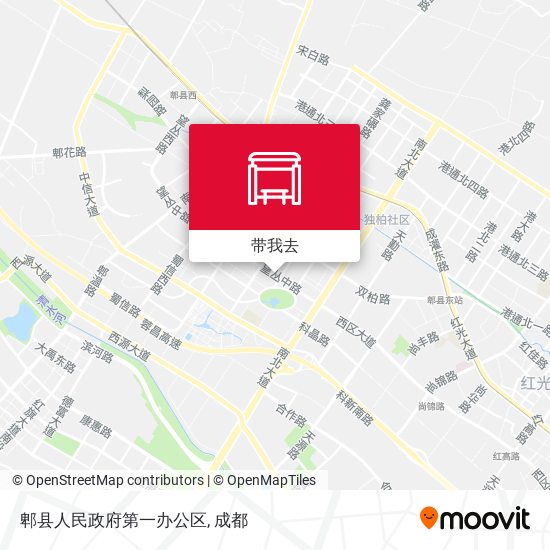 郫县人民政府第一办公区地图