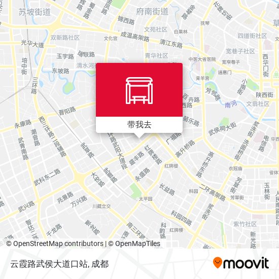 云霞路武侯大道口站地图