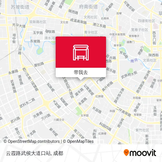 云霞路武侯大道口站地图