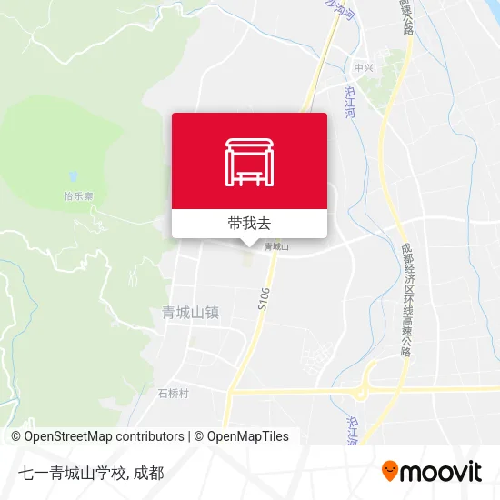 七一青城山学校地图