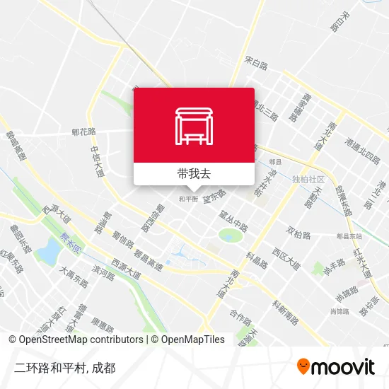 二环路和平村地图