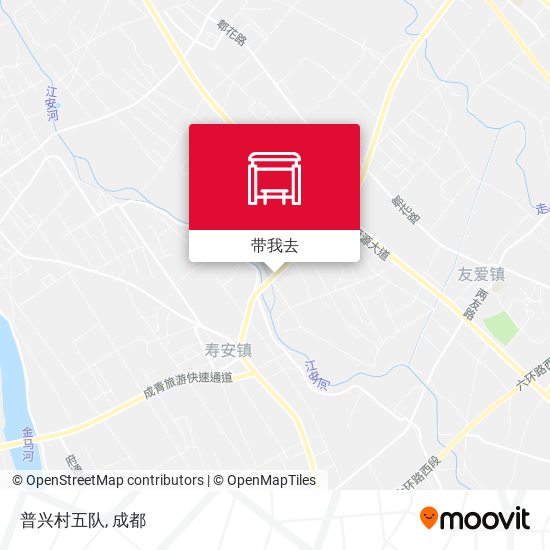 普兴村五队地图