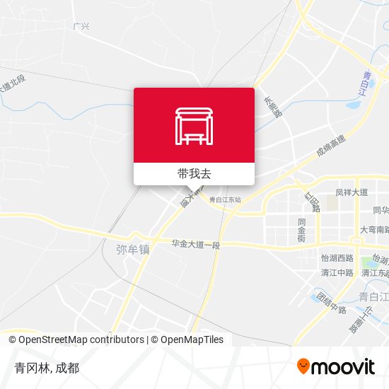 青冈林地图