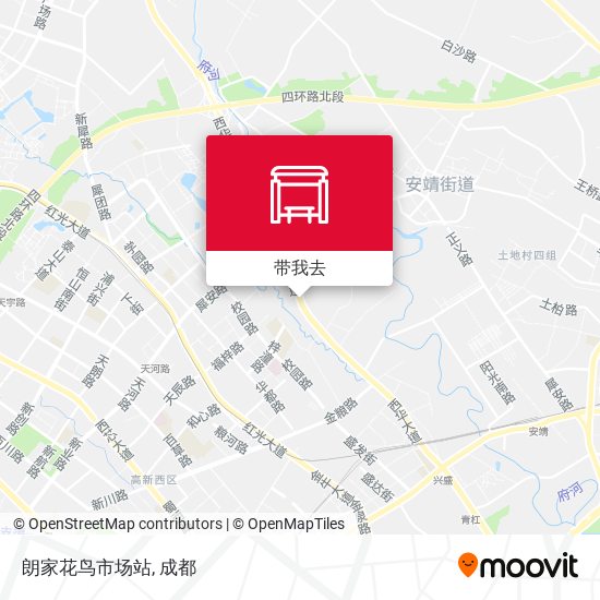 朗家花鸟市场站地图
