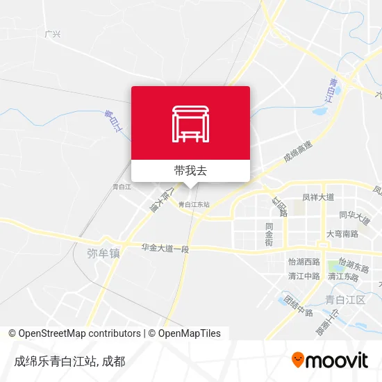 成绵乐青白江站地图