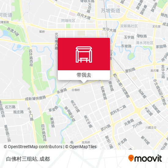 白佛村三组站地图