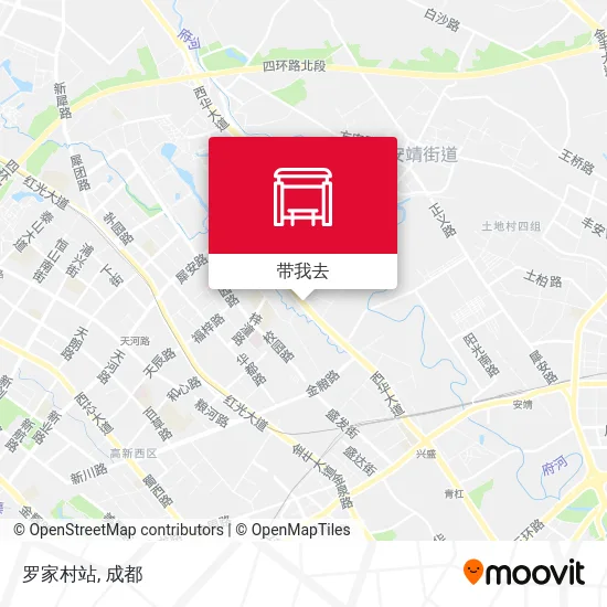 罗家村站地图