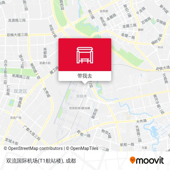 双流国际机场(T1航站楼)地图