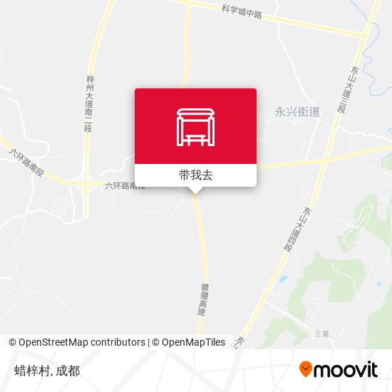 蜡梓村地图