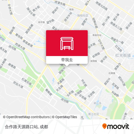 合作路天源路口站地图