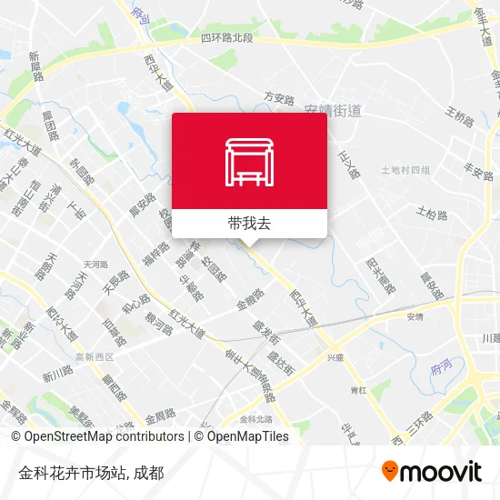 金科花卉市场站地图