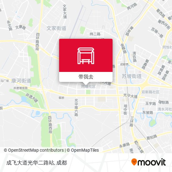 成飞大道光华二路站地图