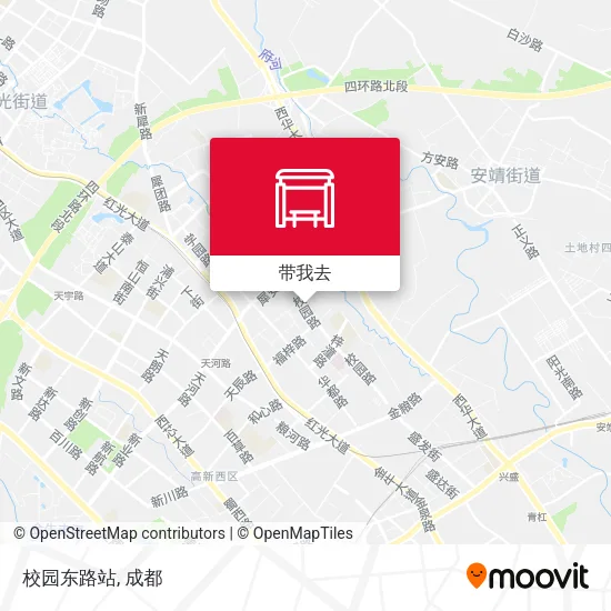 校园东路站地图