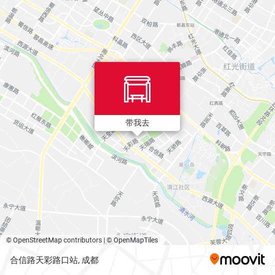合信路天彩路口站地图