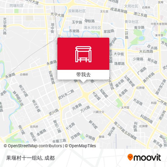 果堰村十一组站地图