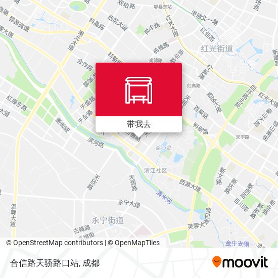 合信路天骄路口站地图