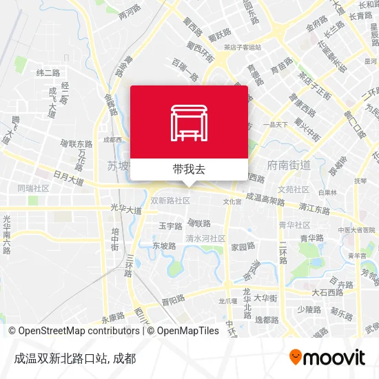 成温双新北路口站地图