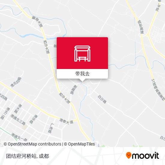 团结府河桥站地图
