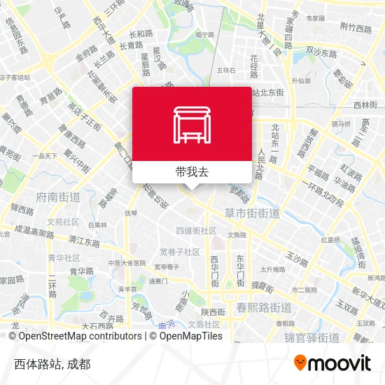 西体路站地图