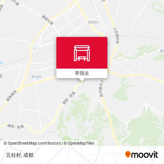五桂村地图