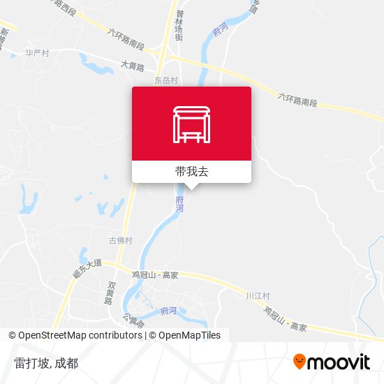 雷打坡地图