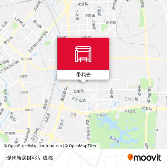 现代新居B区站地图