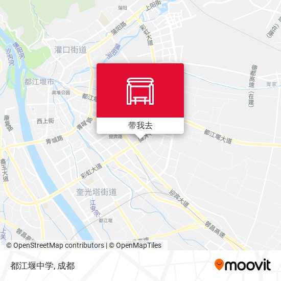 都江堰中学地图