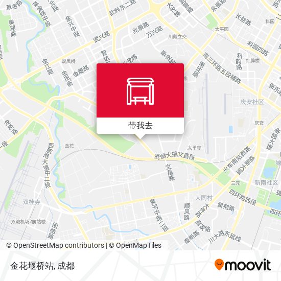 金花堰桥站地图