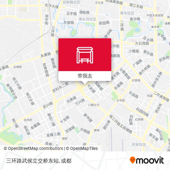 三环路武侯立交桥东站地图