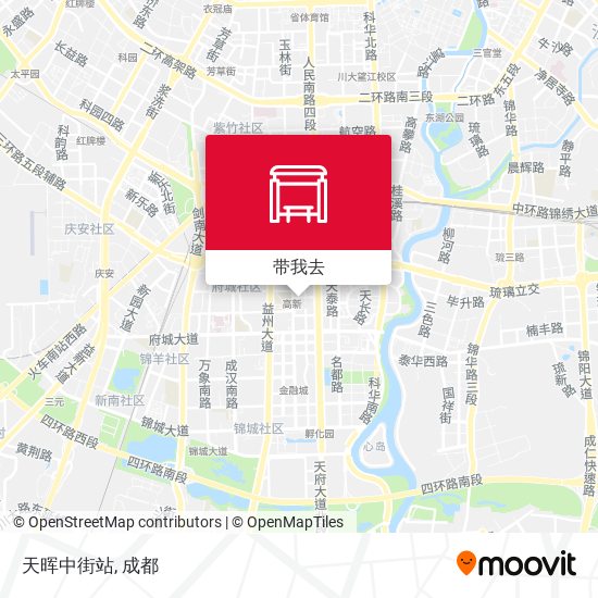 天晖中街站地图