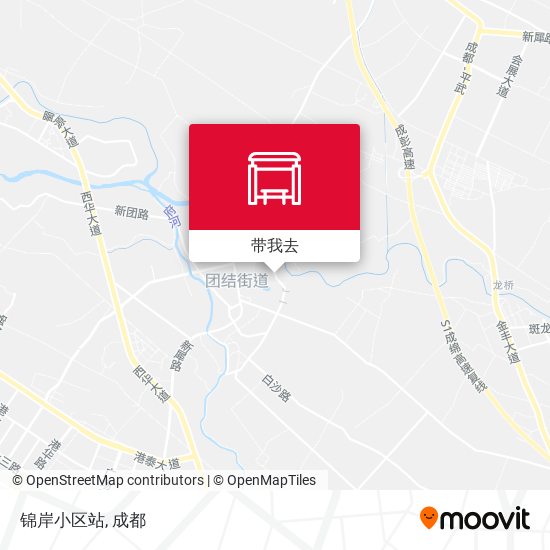 锦岸小区站地图