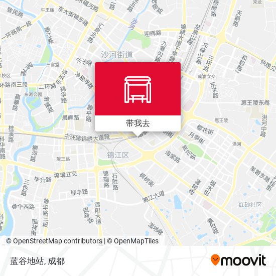 蓝谷地站地图