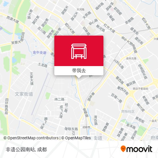 非遗公园南站地图