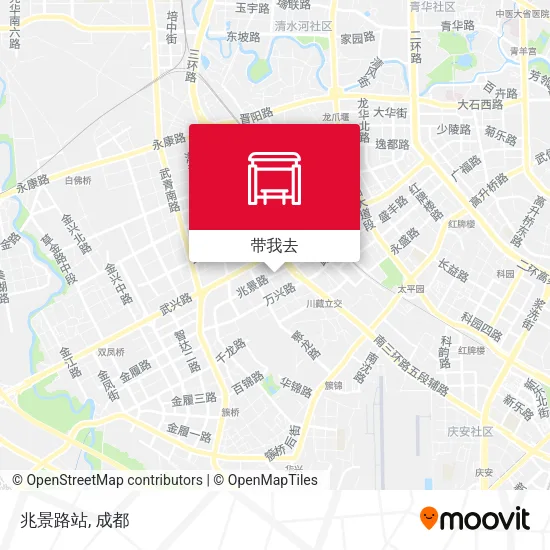 兆景路站地图