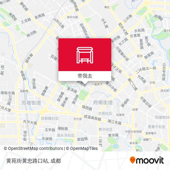 黄苑街黄忠路口站地图