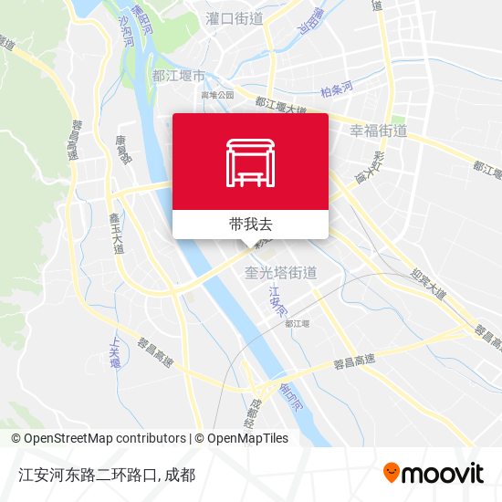 江安河东路二环路口地图