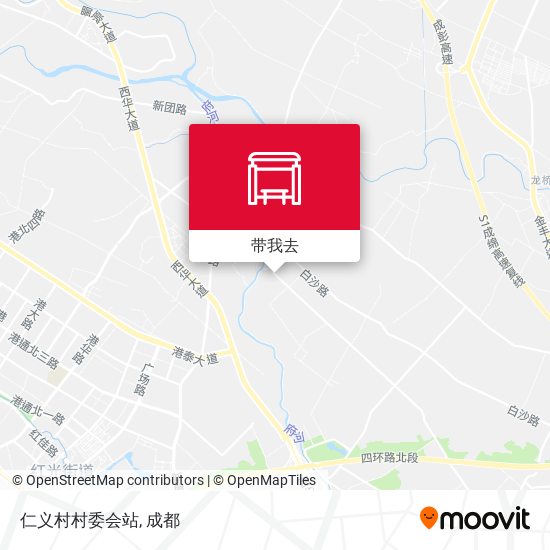 仁义村村委会站地图