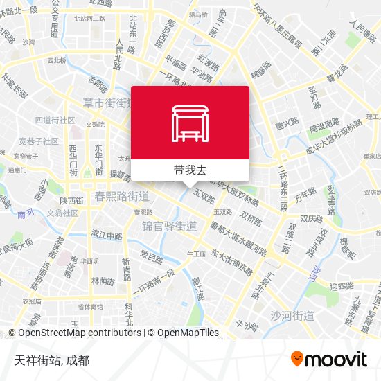 天祥街站地图