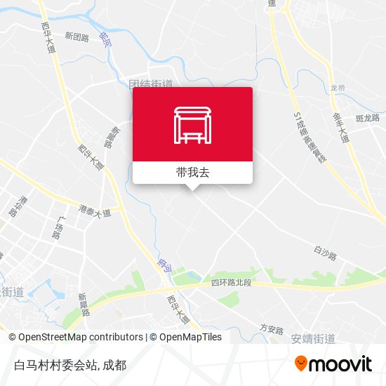 白马村村委会站地图