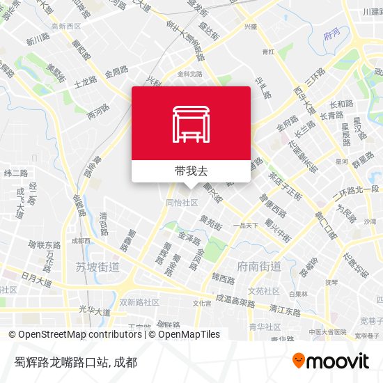 蜀辉路龙嘴路口站地图