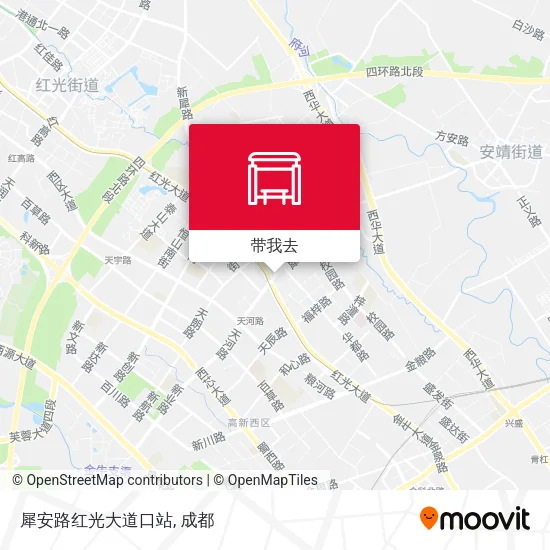 犀安路红光大道口站地图