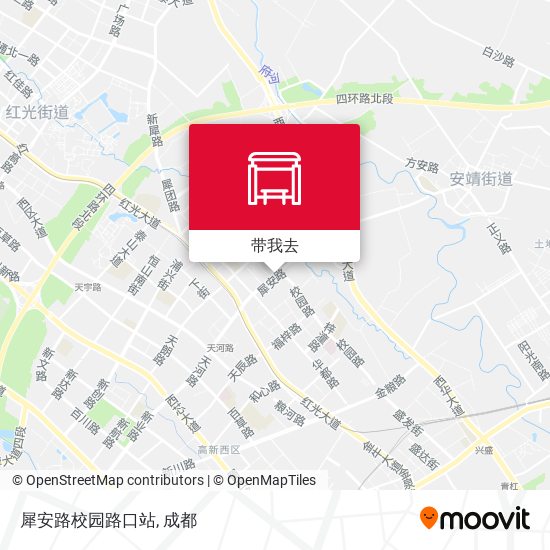犀安路校园路口站地图