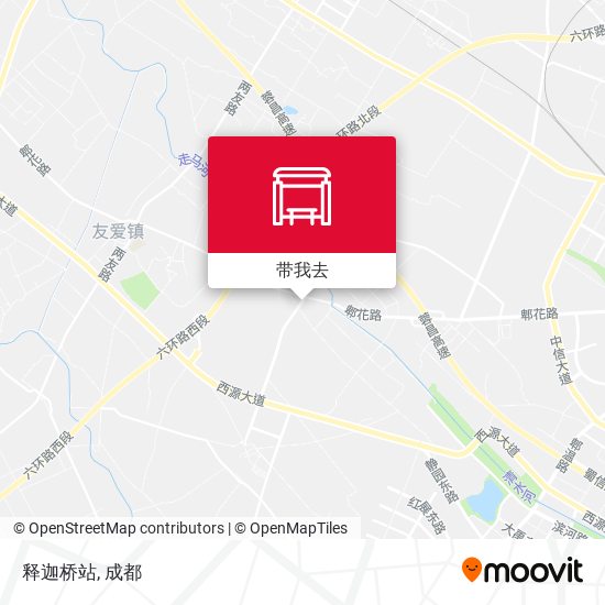 释迦桥站地图