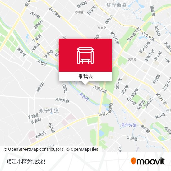 顺江小区站地图